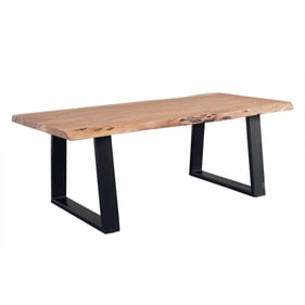 Porter Designs Manzanita Natural Coffee Table with Sled Legs