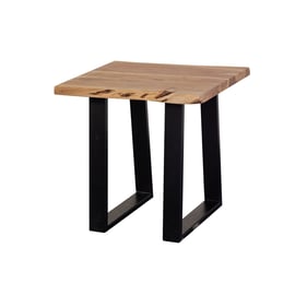 Porter Designs Manzanita Natural End Table with Sled Legs