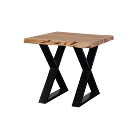 Porter Designs Manzanita Natural End Table with Cross Legs