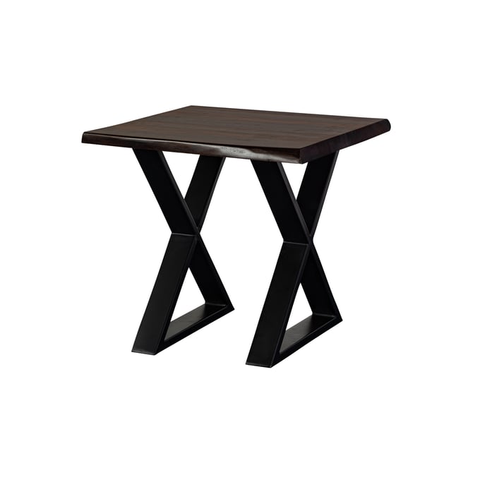 Porter Designs Manzanita Midnight End Table with Cross Legs PORT-05-196-07-2330X-KIT