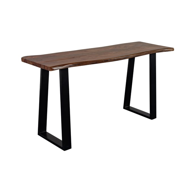 Porter Designs Manzanita Brown Console Table With Sled Legs PORT-05-196-10-5840T-KIT