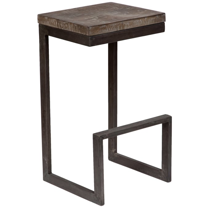 Porter Designs Cube Gray Bar Stool PORT-07-108-24-5260