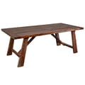 Porter Designs Kalispell Solid Sheesham Wood Dining Table, Harvest