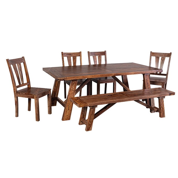 Porter Designs Kalispell Harvest 6pc Dining Room Set PORT-07-116-02-PDU-H-DR-S2