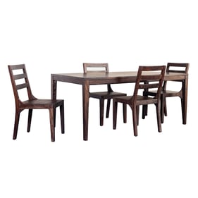 Porter Designs Fall River Black Walnut 5pc Dining Room Set