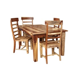 Porter Designs Taos Natural 72 Inch 5pc Dining Room Set