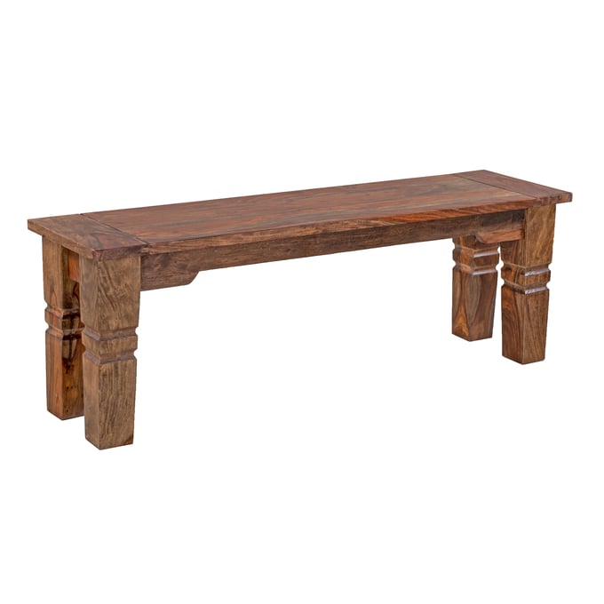 Porter Designs Taos Brown Dining Bench PORT-07-196-13-9016H