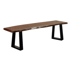 Porter Designs Manzanita Brown Dining Bench With Sled Legs