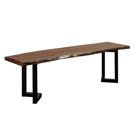 Porter Designs Manzanita Brown Dining Bench With V Legs