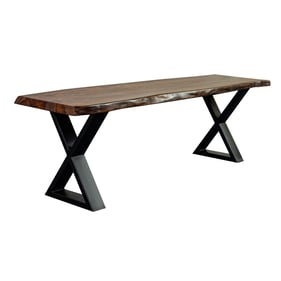 Porter Designs Manzanita Brown Dining Bench With Cross Legs