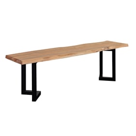 Porter Designs Manzanita Natural Dining Bench with V Legs