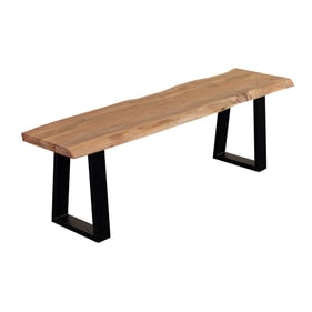 Porter Designs Manzanita Natural Dining Bench with Sled Legs