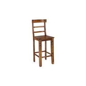 Porter Designs Taos Brown Ladderback Bar Stool