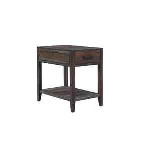 Porter Designs Fall River Black Walnut Drawer End Table