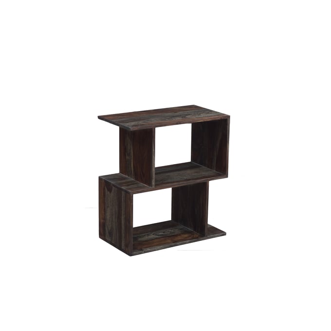 Porter Designs Fall River Black Walnut 2 Tier Bookcase PORT-10-117-01-4497