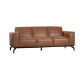 Porter Designs Carina Top Grain Leather Sofa, Brown