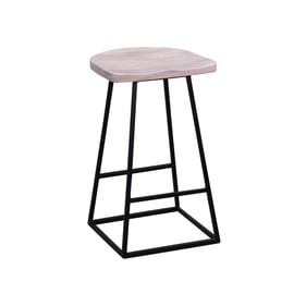 Porter Designs Clement White 24 Inch Bar Stool