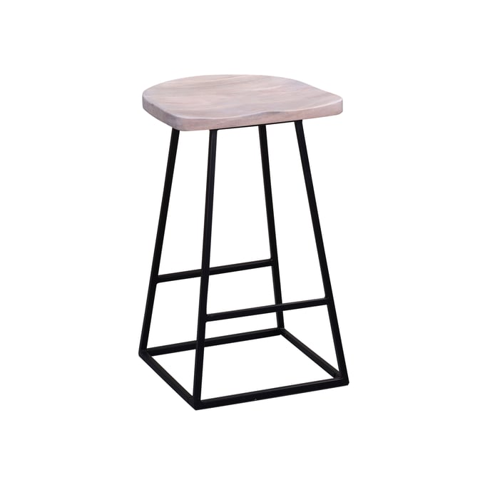 Porter Designs Clement White 24 Inch Bar Stool PORT-07-196-10-2096