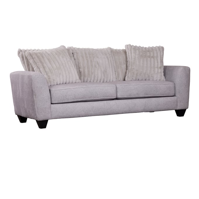 Porter Designs Broadway Gray Microfiber Sofa PORT-01-207-01-6842