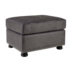 Porter Designs Elk River Gray Nail Head Ottoman