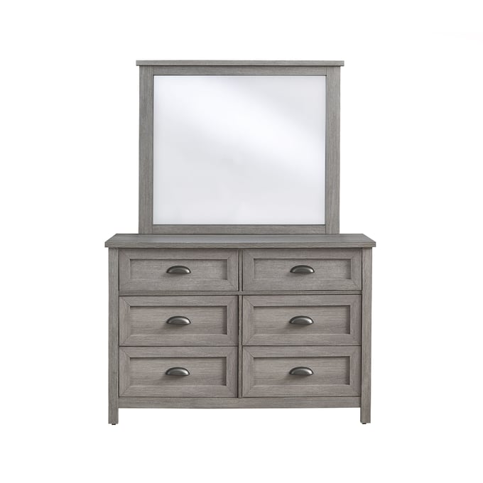 Progressive Furniture Madden Gray Dresser and Mirror PRG-B118-23-50