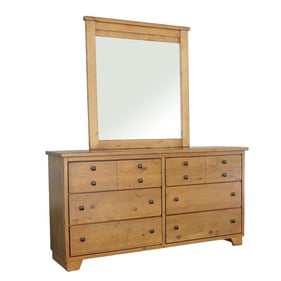 Progressive Furniture Diego Cinnamon Pine Dresser and Mirror