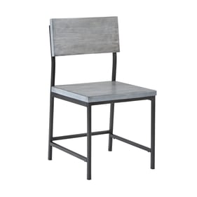 Progressive Furniture Sawyer Gray Wood Metal Dining Chair