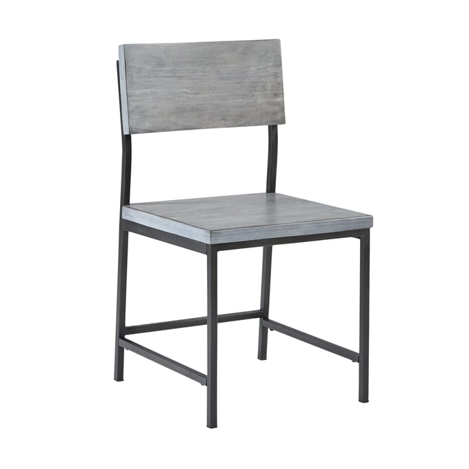 Progressive Furniture Sawyer Gray Wood Metal Dining Chair PRG-A103-41G