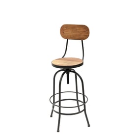 Progressive Furniture Karma Brown Retro Adjustable Swivel Stool