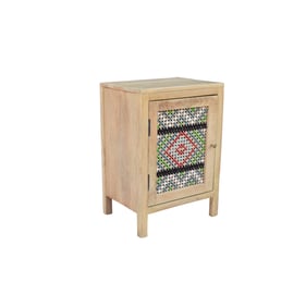 Progressive Furniture Vacation Natural Nightstand with Door Cabinet