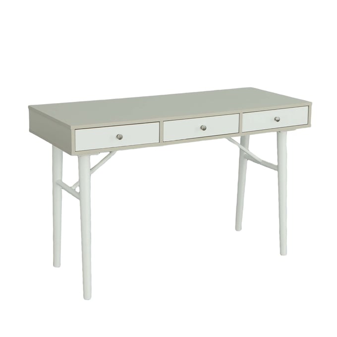 Progressive Furniture Stanford Gray White Vanity Desk PRG-A292-71