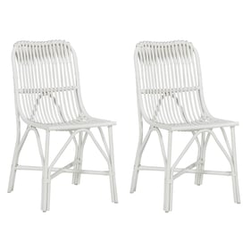 2 Progressive Furniture Addie White Accent Dining Chairs