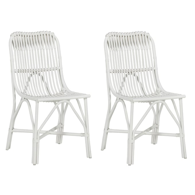 2 Progressive Furniture Addie White Accent Dining Chairs PRG-A410-41W