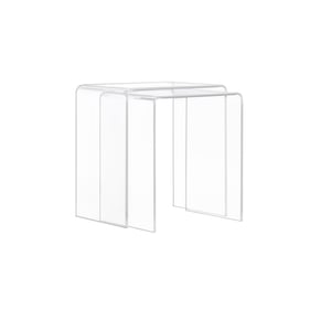 Progressive Furniture A La Carte Clear Acrylic 2pc Nesting Tables