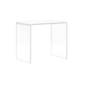 Progressive Furniture A La Carte Clear Acrylic Desk Small