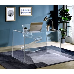 Progressive Furniture A La Carte Clear Acrylic 2pc Office Furniture Set