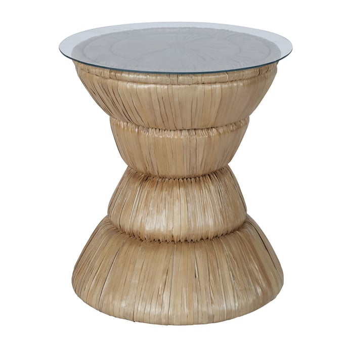 Progressive Furniture Kai Tan Woven Hourglass Stool PRG-A719-68