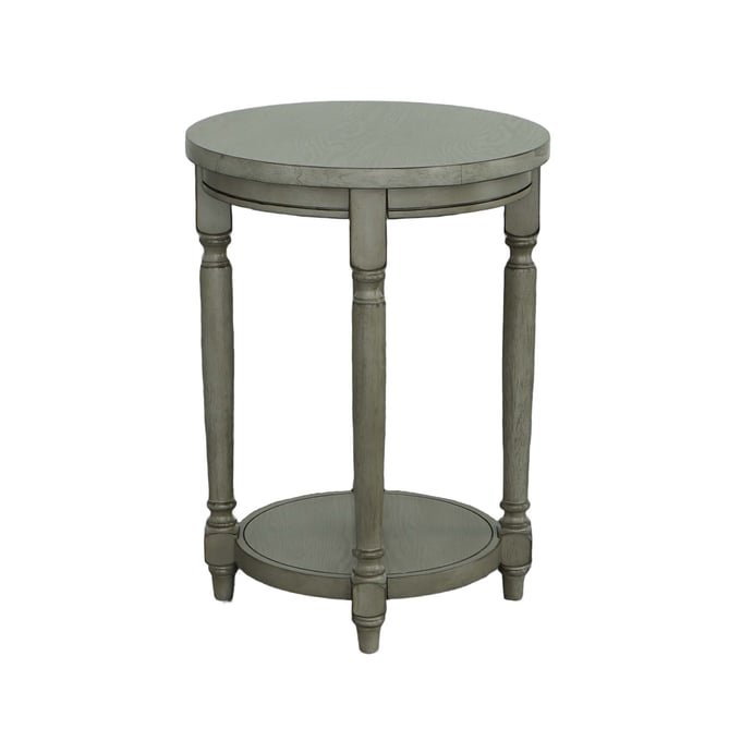 Progressive Furniture Ella Gray Side Table With USB Port PRG-A722-68G