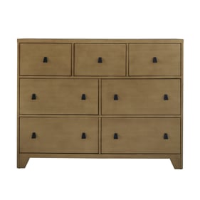 Progressive Furniture Hayden Light Gold 7 Drawer Double Dresser