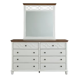 Progressive Furniture Granada White Dresser And Mirror