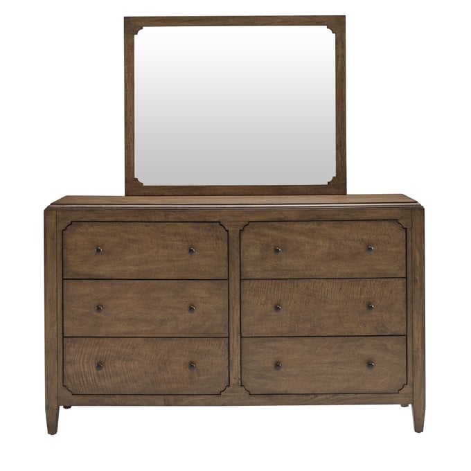 Progressive Furniture Hollis Brown Dresser and Mirror PRG-B128-23-50