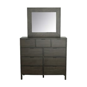 Progressive Furniture Strategy Brown Drawer Dresser and Mirror