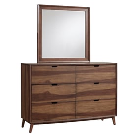 Progressive Furniture Bungalow Brown Double Drawer Dresser And Mirror