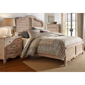 Progressive Furniture Chatsworth White 2pc Bedroom Set With King Panel Bed