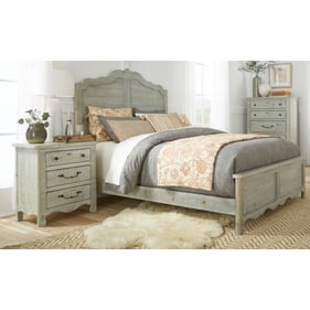 Progressive Furniture Chatsworth Green 4pc Bedroom Set With Full Panel Bed