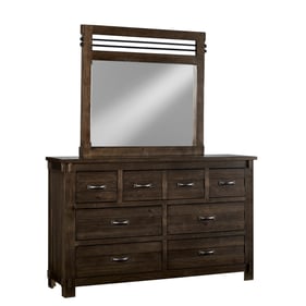 Progressive Furniture Thackery Brown Drawer Dresser And Mirror