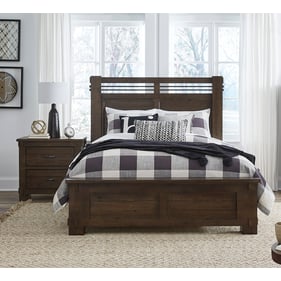 Progressive Furniture Thackery Brown 2pc Bedroom Set with King Panel Bed