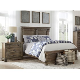 Progressive Furniture Baldwin Brown 4pc Bedroom Set with Queen Bed