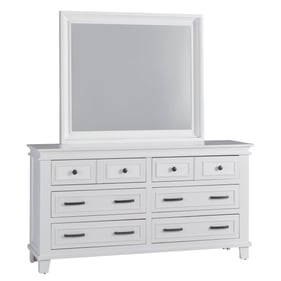 Progressive Furniture Pavilion White Drawer Dresser And Mirror