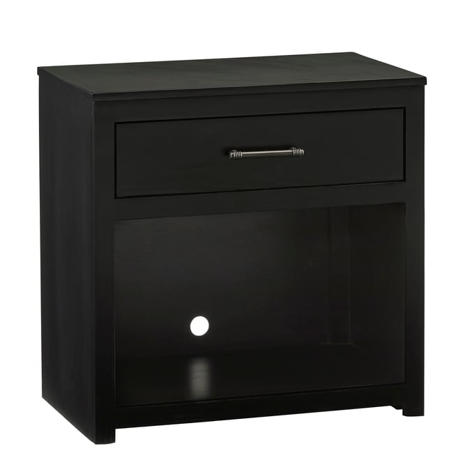 Progressive Furniture Warrior Black 1 Drawer Nightstand PRG-B713-43